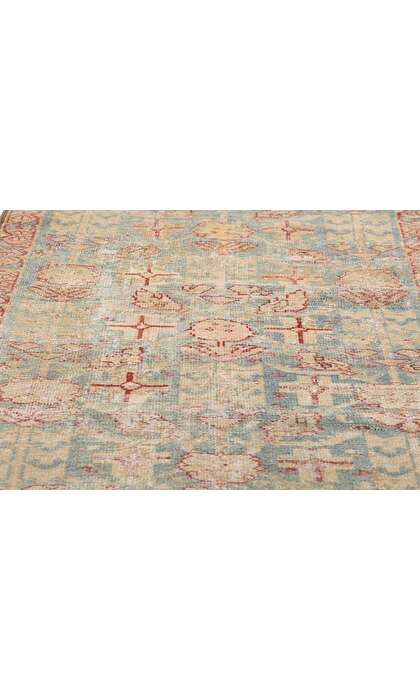 2 x 10 Distressed Antique Persian Malayer Rug Runner 61345