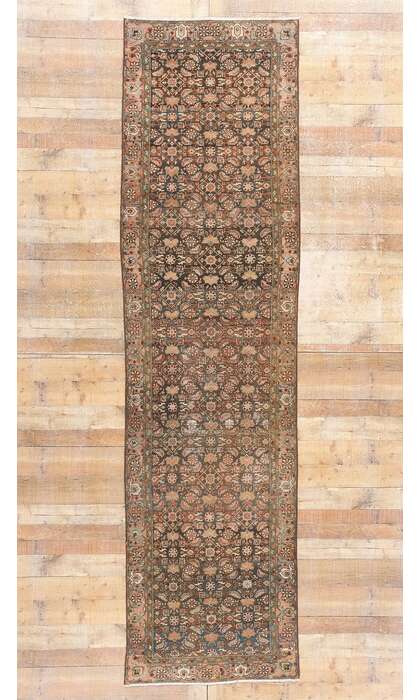 3 x 12 Distressed Antique Persian Malayer Rug Runner 61315