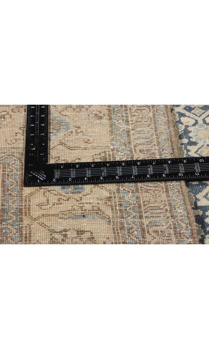 7 x 10 Distressed Antique Blue Persian Malayer Rug 61305