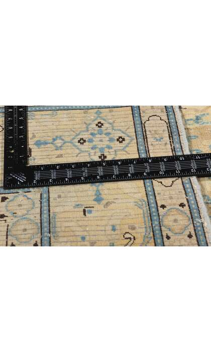 8 x 11 Distressed Vintage Persian Mashhad Rug 61363