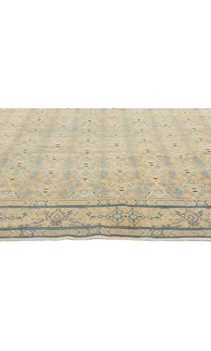 8 x 11 Distressed Vintage Persian Mashhad Rug 61363