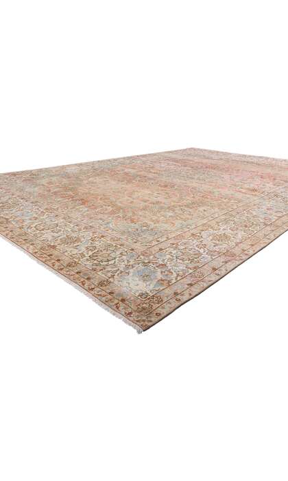 11 x 16 Distressed Vintage Persian Najafabad Rug 61342