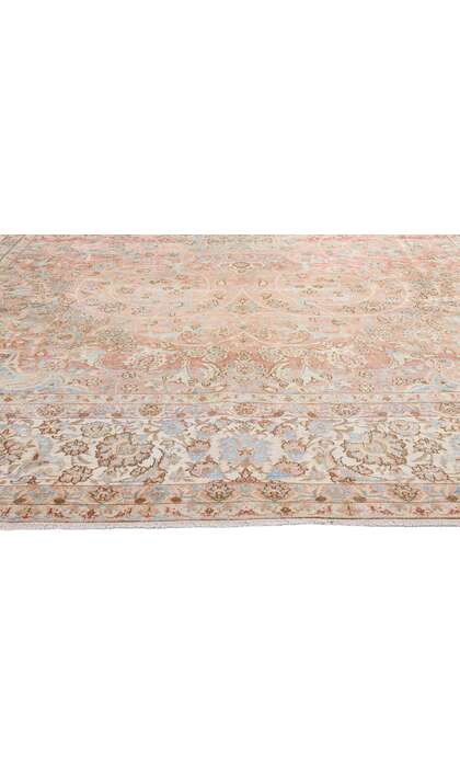 11 x 16 Distressed Vintage Persian Najafabad Rug 61342