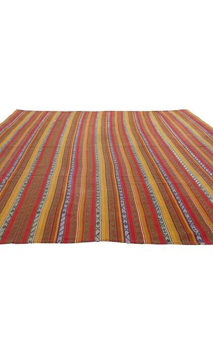 8 x 10 Vintage Persian Moharramat Qashqai Kilim Rug 61360