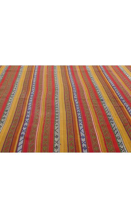 8 x 10 Vintage Persian Moharramat Qashqai Kilim Rug 61360