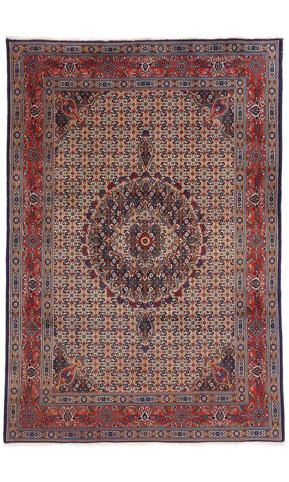 6 x 9 Vintage Persian Mahi Tabriz Rug 79107