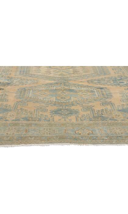 7 x 10 Distressed Vintage Persian Viss Rug 61308