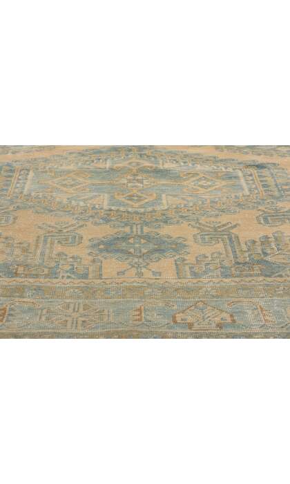 7 x 10 Distressed Vintage Persian Viss Rug 61308