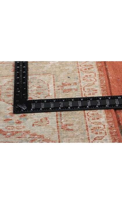 9 x 13 Distressed Vintage Persian Viss Rug 61304