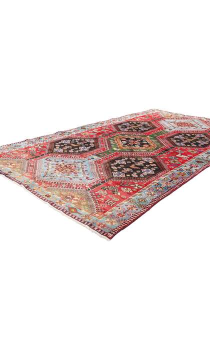 5 x 8 Vintage Persian Tribal Yalameh Rug 61306