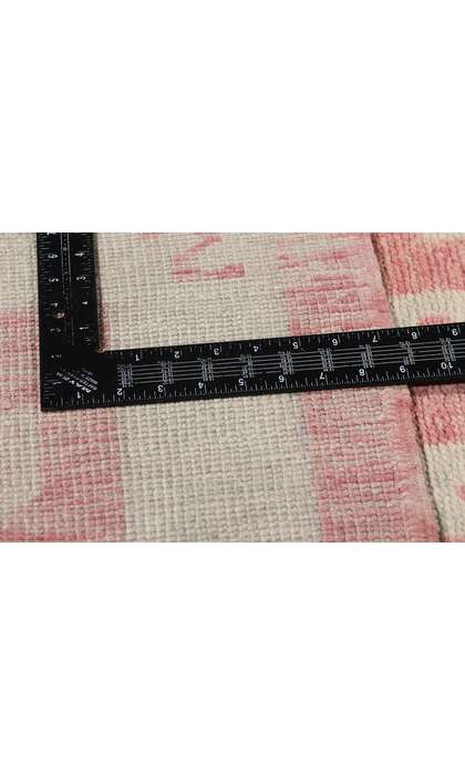 3 x 13 Modern Pink Turkish Oushak Rug Runner 53974