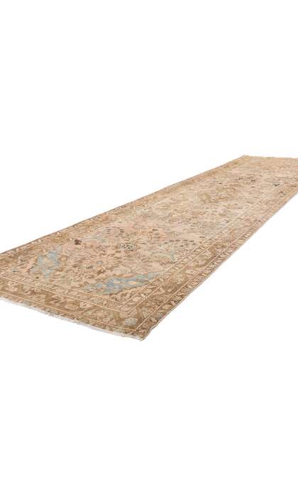 3 x 14 Antique Pink Persian Dergazine Hamadan Rug Runner 61327