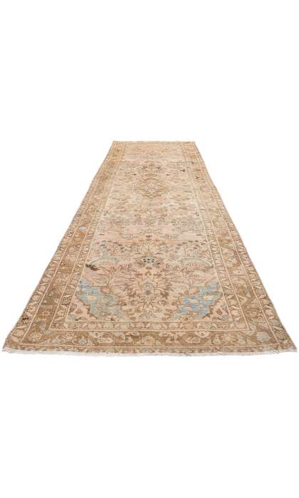 3 x 14 Antique Pink Persian Dergazine Hamadan Rug Runner 61327