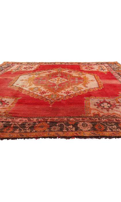 12 x 13 Antique Red Turkish Oushak Rug 76859