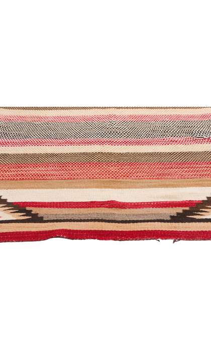 3 x 5 Antique Red Mesa Transitional Banded Navajo Rug 79106