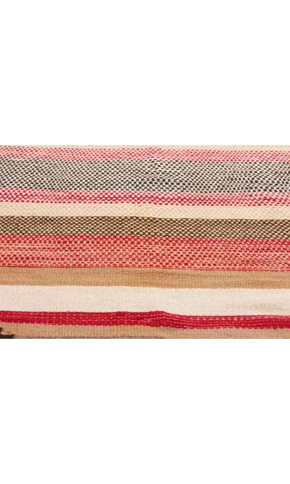 3 x 5 Antique Red Mesa Transitional Banded Navajo Rug 79106