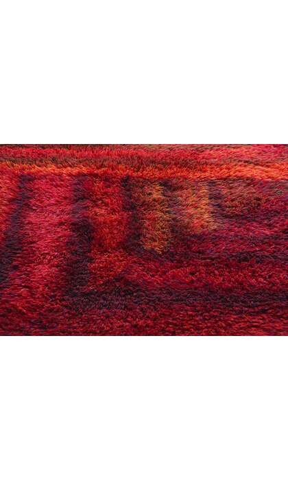 4 x 6 Ritva Puotila Vintage Finnish Rya Ryijy Rug 79098