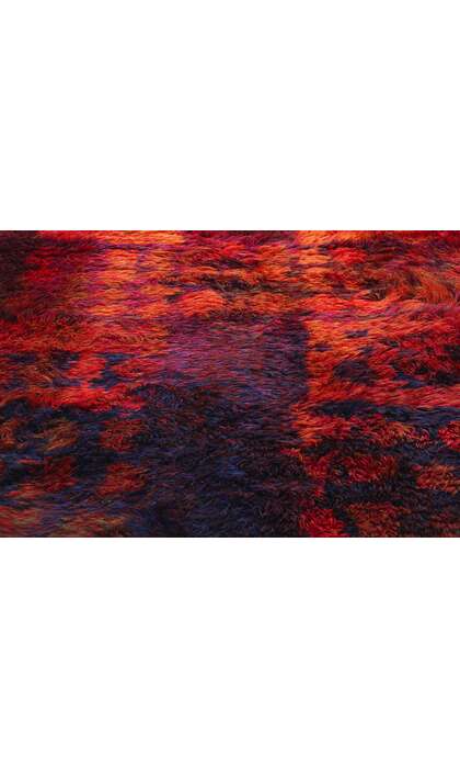 4 x 6 Ritva Puotila Vintage Finnish Rya Ryijy Rug 79099