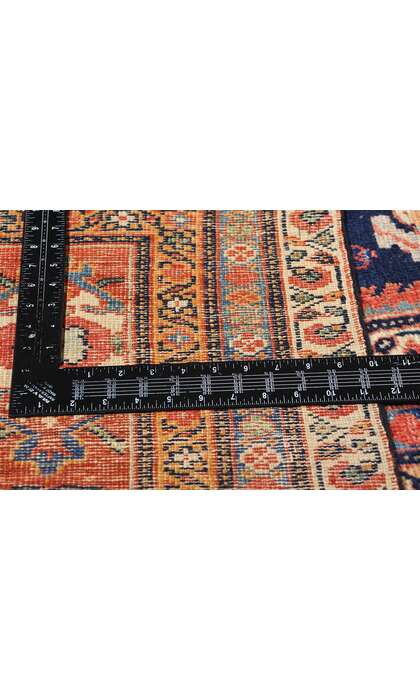 12 x 23 Signed Antique Persian Sultanabad Mahal Rug 78919