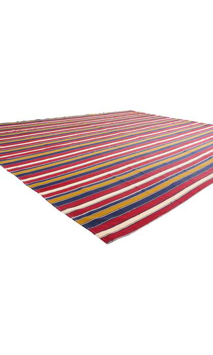 11 x 13 Vintage Striped Persian Kilim Rug 61303