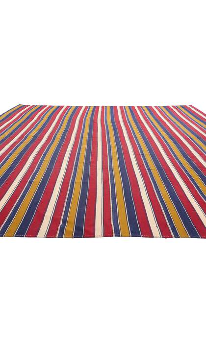 11 x 13 Vintage Striped Persian Kilim Rug 61303