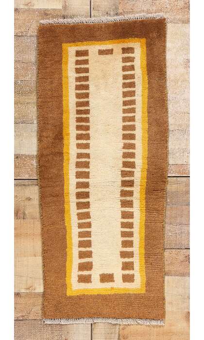 2 x 4 Vintage Swedish Scandinavian Rya Rug 79011