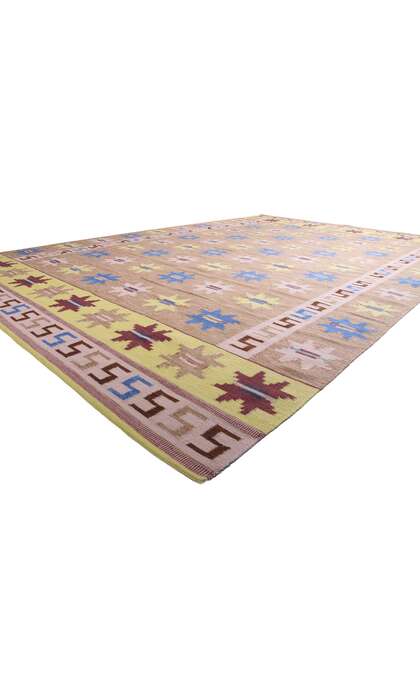 12 x 18 Scandinavian Modern Swedish Inspired Kilim Rug 31338