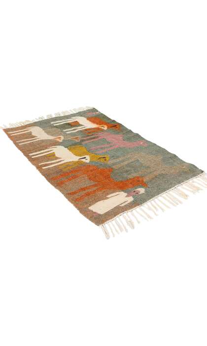 2 x 3 Vintage Egyptian Kilim Tapestry Rug 79103