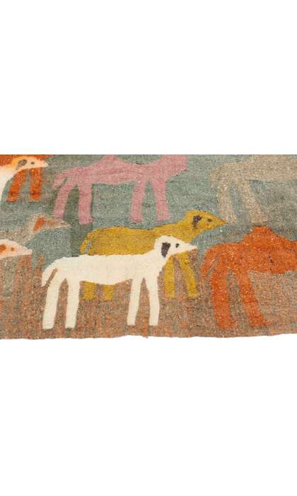 2 x 3 Vintage Egyptian Kilim Tapestry Rug 79103