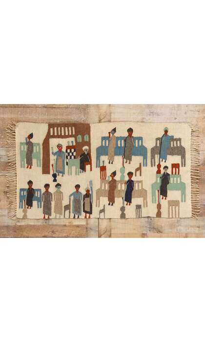 3 x 5 Vintage Egyptian Kilim Tapestry Rug 79102