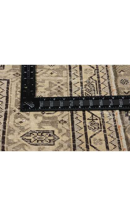 8 x 11 Distressed Vintage Persian Ardabil Rug 61377