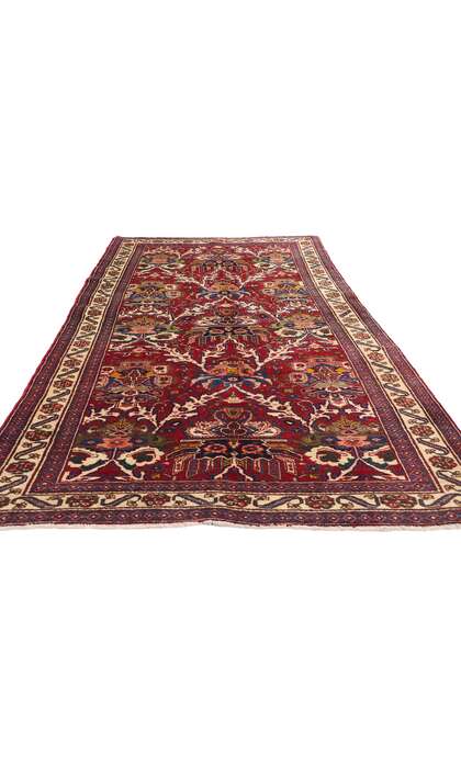 4 x 10 Vintage Persian Vase Heriz Rug 61374