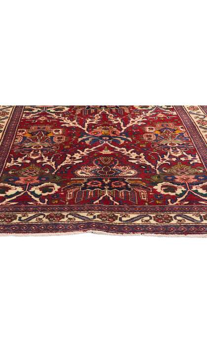 4 x 10 Vintage Persian Vase Heriz Rug 61374