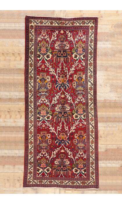 4 x 10 Vintage Persian Vase Heriz Rug 61374