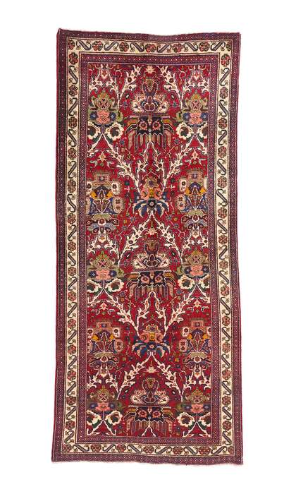 4 x 10 Vintage Persian Vase Heriz Rug 61374