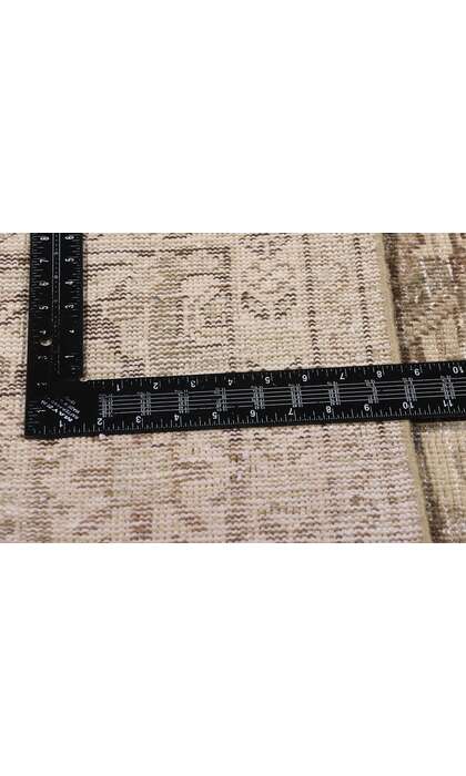 7 x 10 Distressed Vintage Persian Mahal Rug 61375