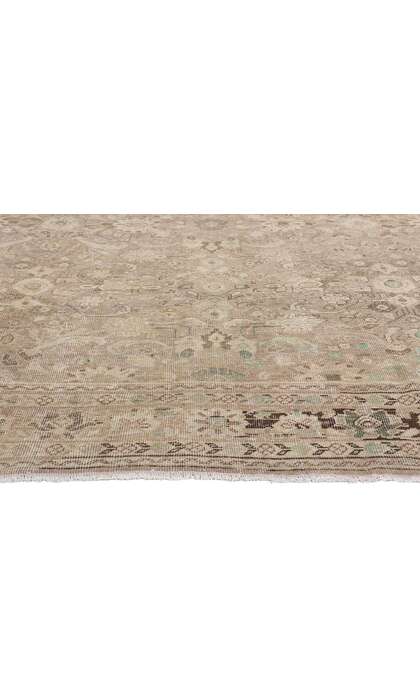 7 x 10 Distressed Vintage Persian Mahal Rug 61375