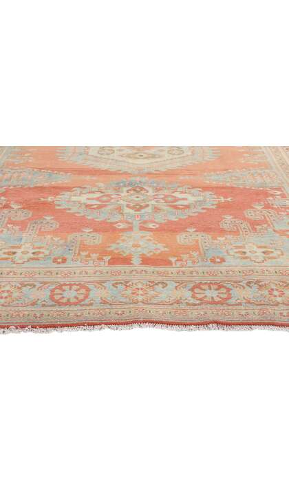 7 x 11 Distressed Vintage Persian Viss Rug 61381