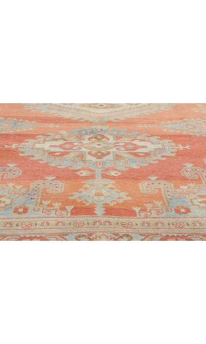 7 x 11 Distressed Vintage Persian Viss Rug 61381