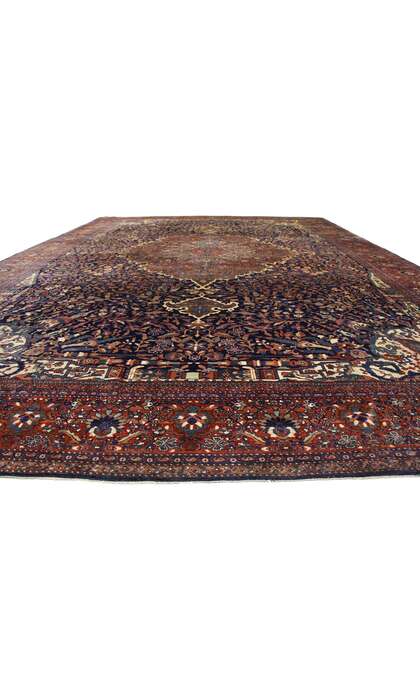 14 x 20 Oversized Antique Persian Sarouk Farahan Rug 77179