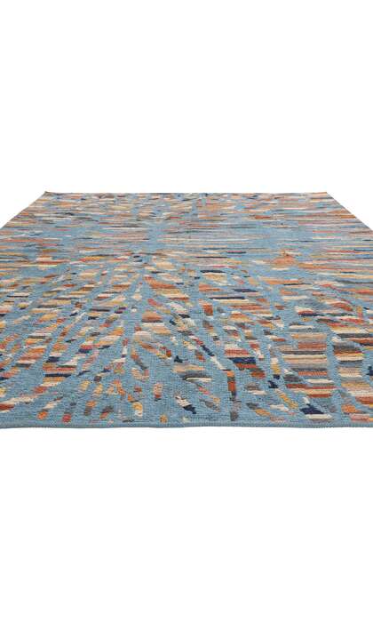 9 x 12 Modern Abstract Pakistani Soumak Rug 81129