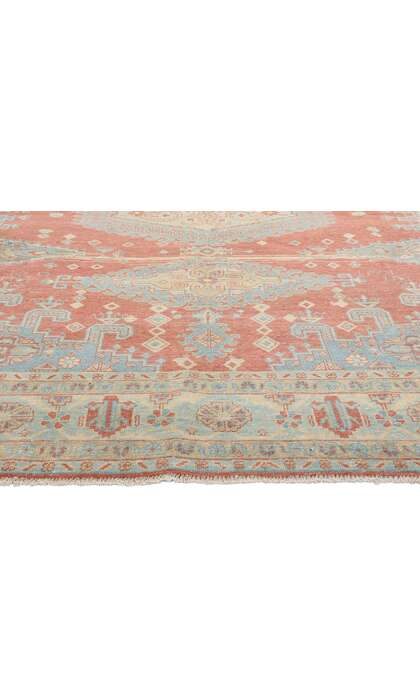 7 x 12 Distressed Vintage Persian Tribal Viss Rug 61353