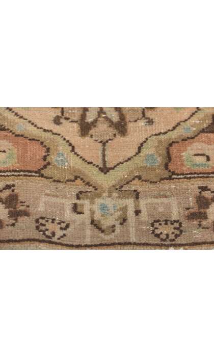 8 x 11 Distressed Antique Persian Vase Tabriz Rug 61358