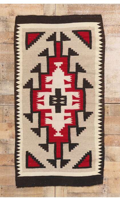 3 x 5 Antique Ganado Navajo Rug 79136