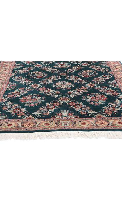 4 x 6 Vintage Pakistani Aubusson Garden Trellis Rug 79120