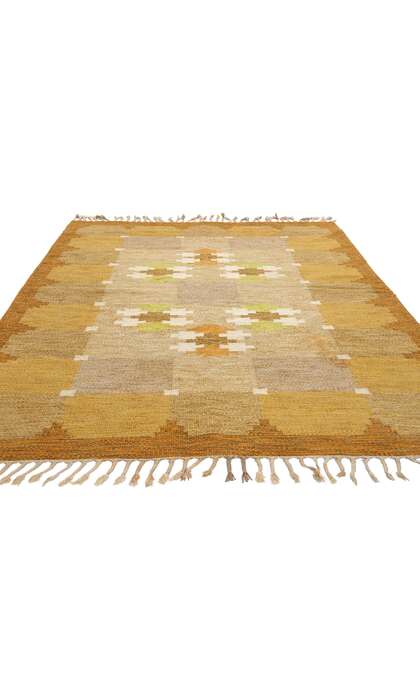 5 x 8 Ingegerd Silow Vintage Swedish Rollakan Rug 79052