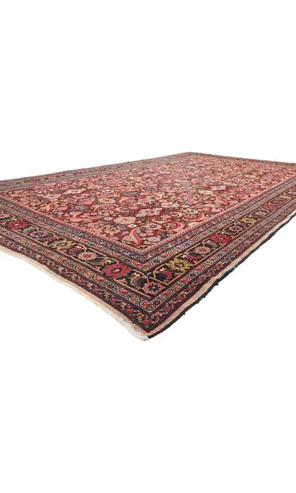11 x 18 Large Antique Red Persian Mahal Rug 79133