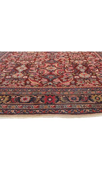 11 x 18 Large Antique Red Persian Mahal Rug 79133