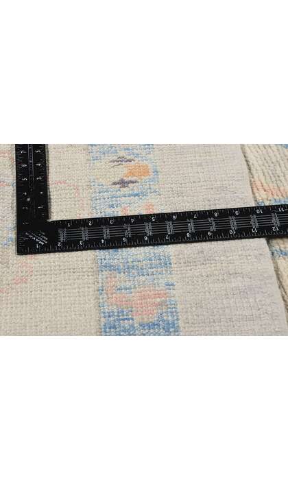 12 x 15 Modern Light Blue Turkish Oushak Rug 53608