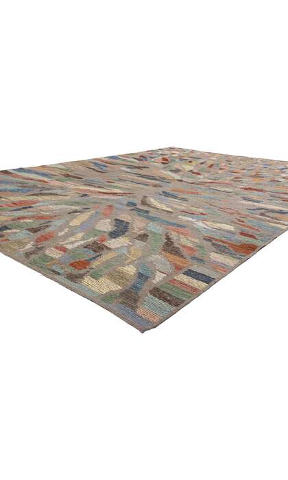 10 x 14 Modern Abstract Pakistani Soumak Rug 81162